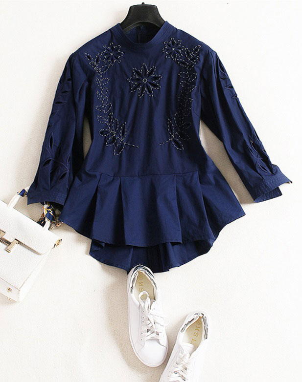 ÁO SƠ MI THÊU HỌA TIẾT TRẺ TRUNG DN1304027