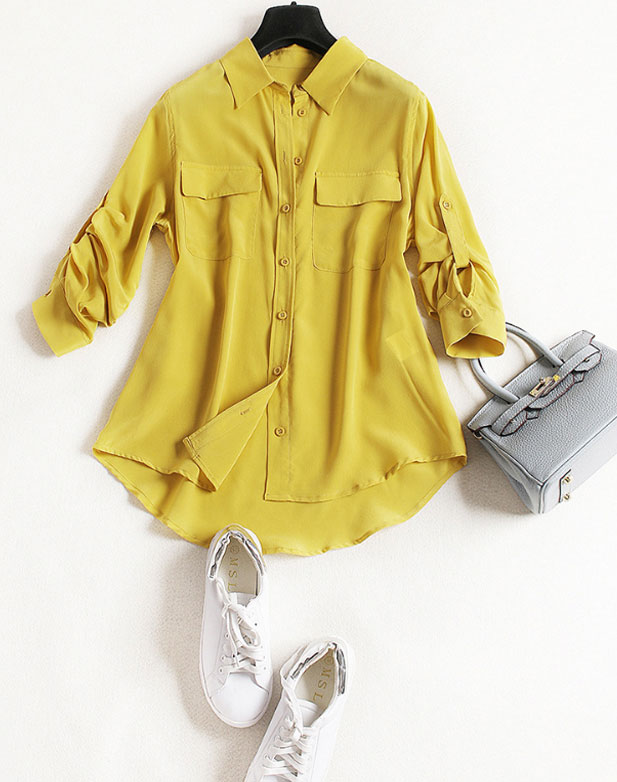 SƠ MI CÔNG SỞ LỤA SATIN DN1304025