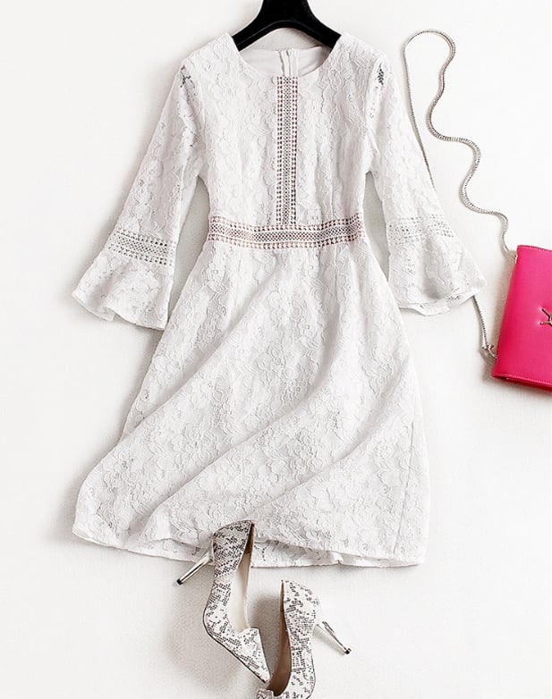 VÁY REN TAY LOE CAO CẤP DN1204011